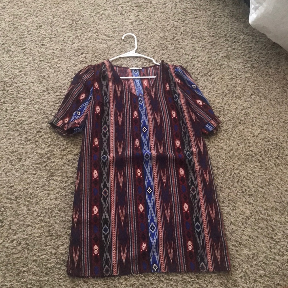 Aztec print dress